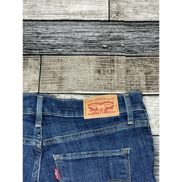 Levis 315 Shaping bootcut Denim Cut Off Jean Short - Picture 6 of 6